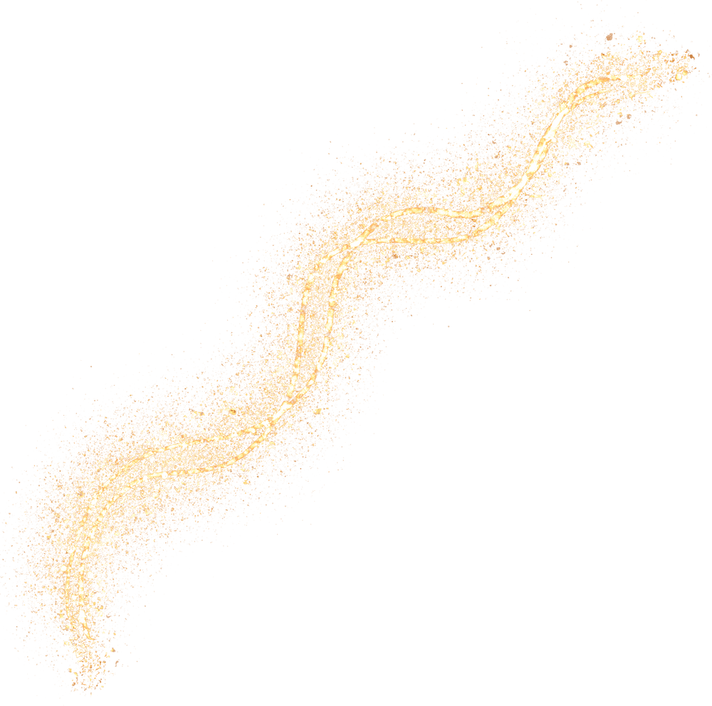 Wavy Line Gold Glitter